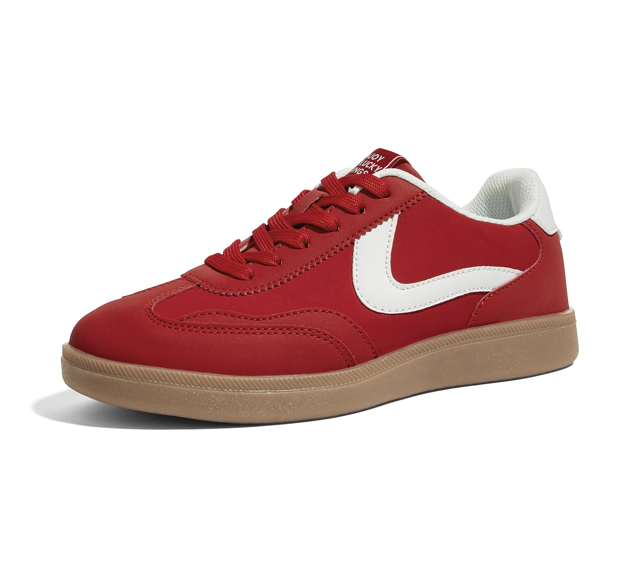 LUCKY STEP Women's Retro Fashion Sneakers Classic Casual Walking Shoes Non Slip Comfort Skate Shoes