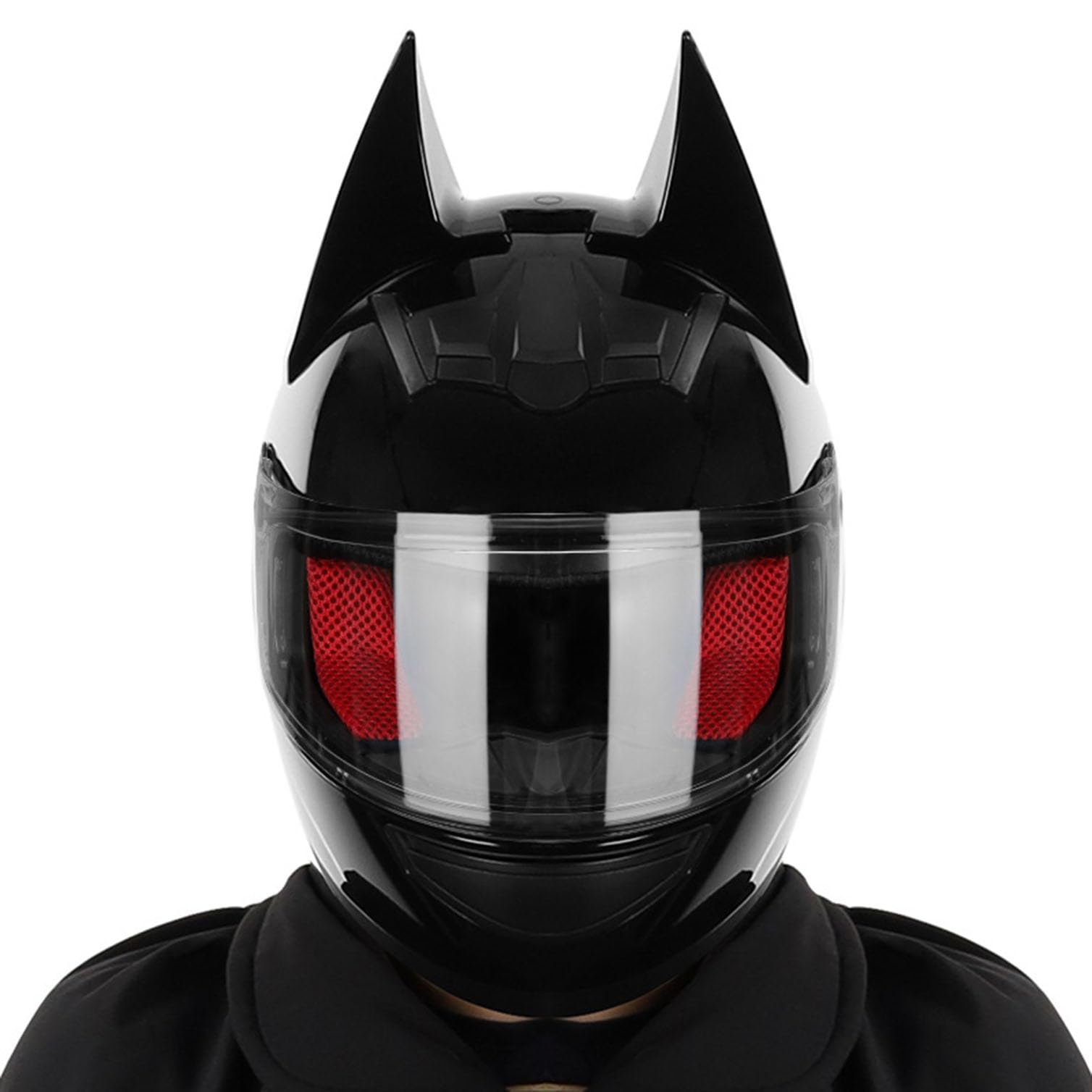 Amazon.co.jp: バイク猫耳ヘルメットフルフェイスオートバイ