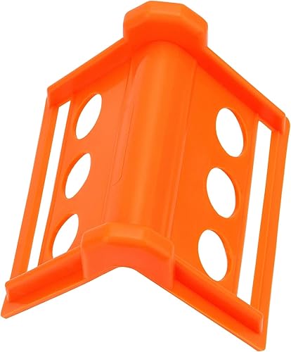 Miniatura 4 de JOIKIT Paquete de 20 protectores de correa plana de plástico de 4 pulgadas, protector de esquina de borde resistente para cargas de carga,