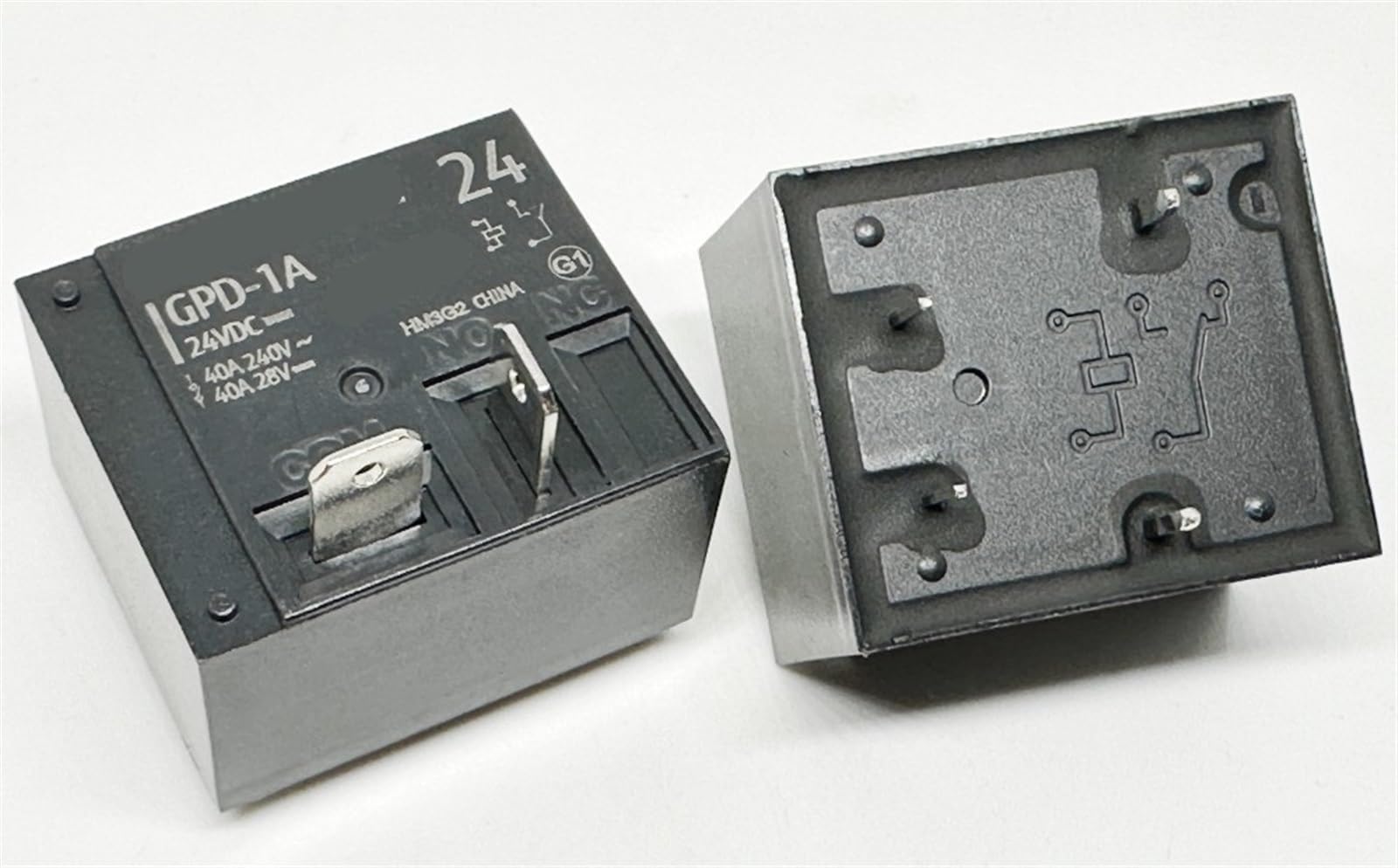 Relé GPD-1A 12V 40A de 4 pines para control de corriente automotriz 4