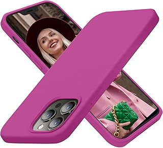 جراب موبايل رفيع للغاية لموبايل آيفون 13 برو 6.1 بوصة مصنوع من سيليكون مضاد للصدمات مع بطانة مايكروفايبر ناعمة ومضادة للخدوش من كوردكينج، وردي (شوكينج بينك)