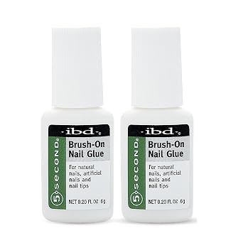 Ibd 5 Second Brush On Nail Glue 54006 / Treatments by IBD Pack of 2