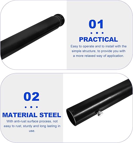 Miniatura 3 de Veemoon Reemplazo de mango de gato, mango horizontal de 3 toneladas para automóvil Jack Pole para accesorios de gato de automóvil (negro)