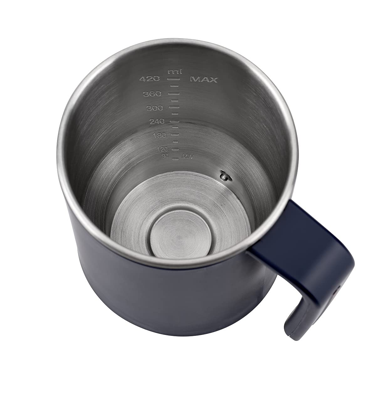 BÉABA Milk Prep, Preparador de biberones y bebidas lácteas, Calienta rápido, Leche en polvo, leche materna, leche en brick, chocolate caliente, Para bebés y niños, Azul oscuro