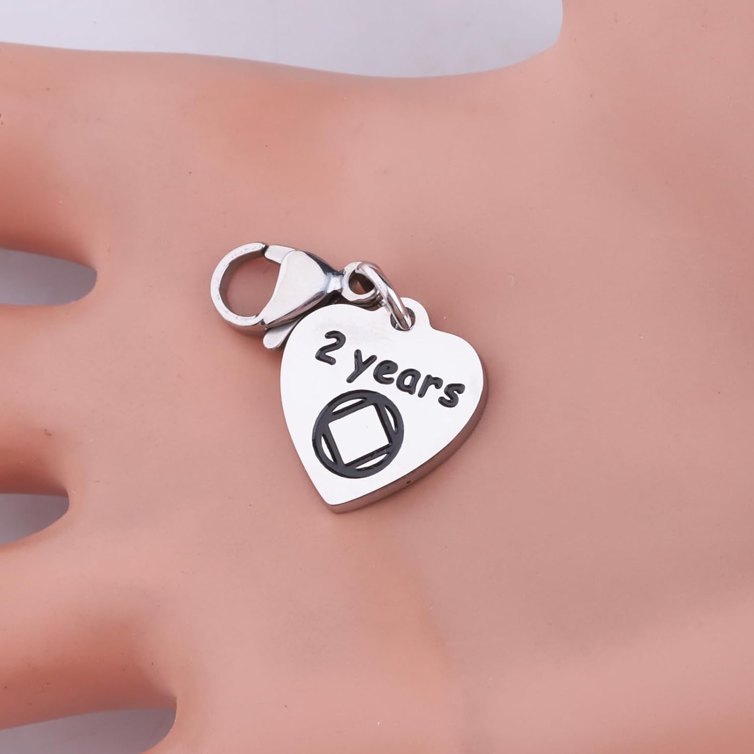 FEELMEM 2 NA Recovery Jewelry Charm Zipper Pull Narcotics Anonymous Gifts Sober Sobriety Charm Sobriety Gifts