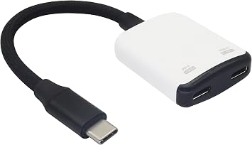 Tip C Splitter Aray z  Kablosu, USB Cden AR G zl klere 8K@60Hz ve 100W H zl   arj USB C Adapt r , Oyun El,AR G zl kleri,Diz st  Bilgisayarlar,Tabletler i in.18.5CM/7.3 in /beyaz Beyaz