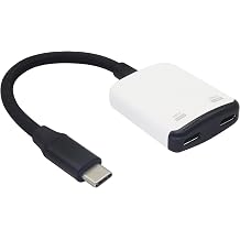 Tip C Splitter Aray z  Kablosu, USB C'den AR G zl klere 8K@60Hz ve 100W H zl   arj USB C Adapt r , Oyun El,AR G zl kleri,Diz st  Bilgisayarlar,Tabletler i in.18.5CM/7.3 in /beyaz Beyaz