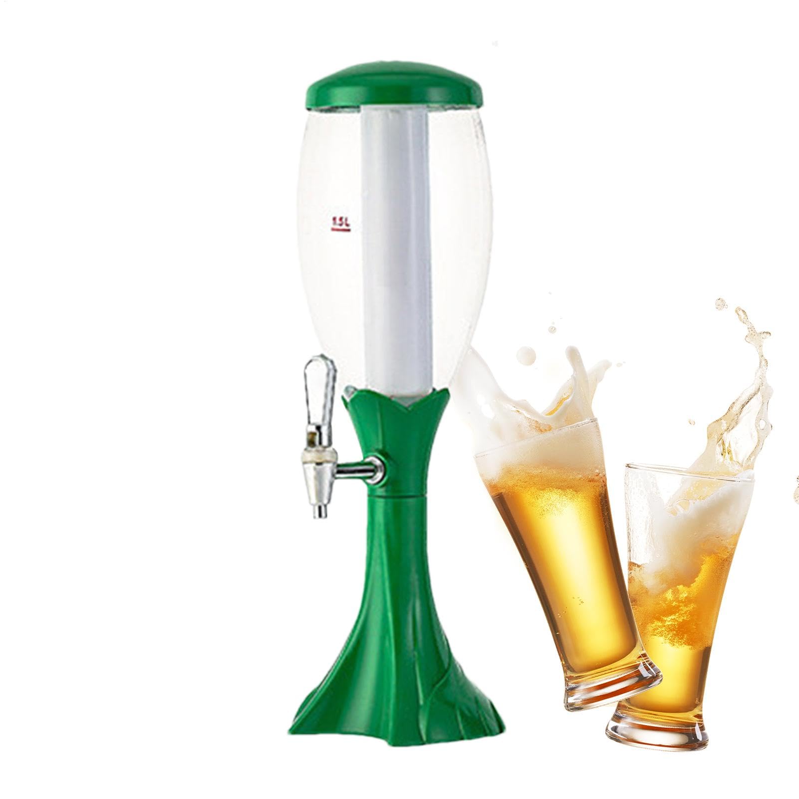 Torre di birra, dispenser per birra da tavolo, dispenser a torre di | liquore di whisky con tubo di ghiaccio e rubinetto, dispenser di bevande ad acqua brillante per bar, pub, ristorante