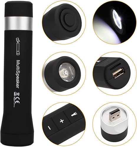 Miniatura 4 de Altavoz Bluetooth para bicicleta, altavoz Bluetooth de bicicleta 2 en 1 y luz de bicicleta  Sistema de sonido de bicicleta premium  Audio de