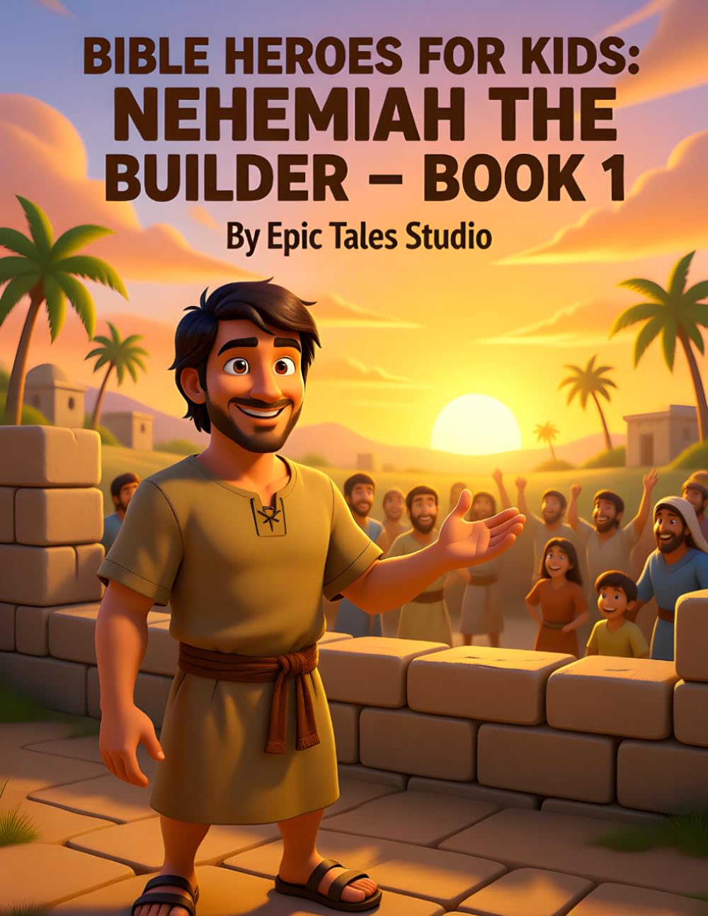 Bible Heroes for Kids: Nehemiah the Builder – Book 1: A Heartwarming Bible Story About Courage, Prayer, and Teamwork for Kids
