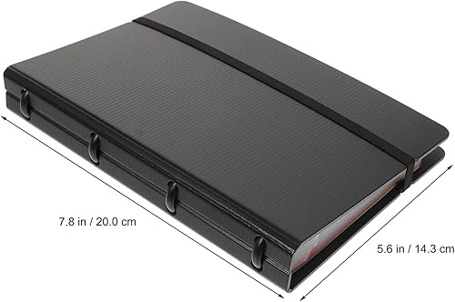 Miniatura 4 de NUOBESTY Tarjetero de cuero para tarjetas de visita, bolsillo para libros, tarjetas de presentación, organizadores, tarjetas de identificación,