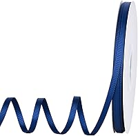 Vista 59 de Rollo de cinta de grogrén sólido YAMA de 5/8 pulgadas - 25 yardas para cintas de envolver regalos, blanco