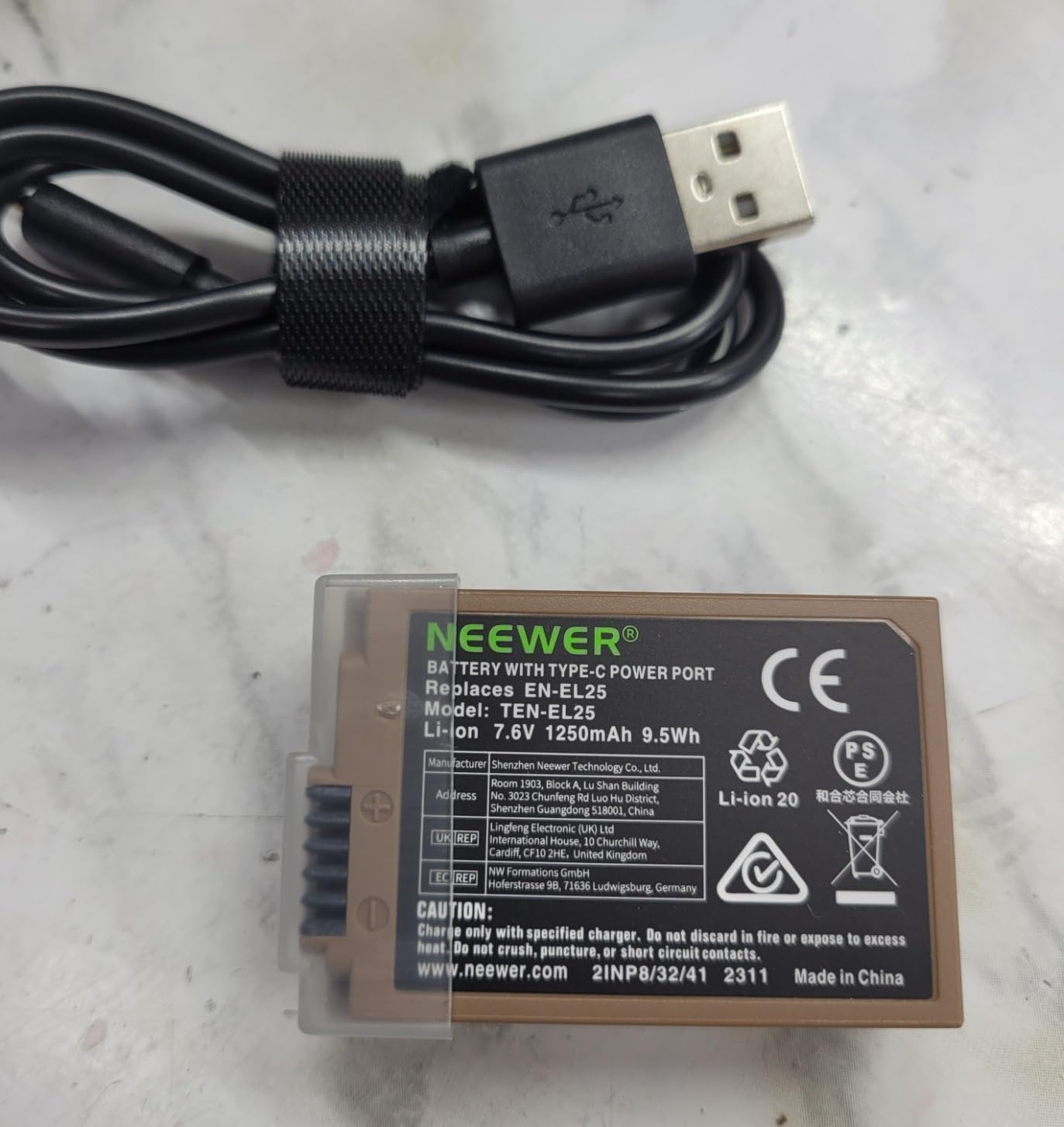 NEEWER 1250mAh ENEL25 Replacement Camera Battery for Nikon