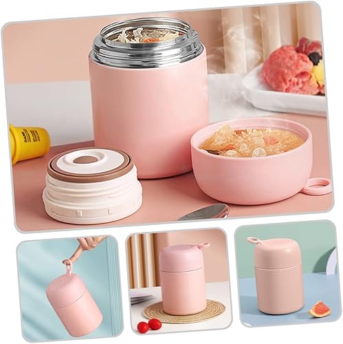 Miniatura 5 de SWOOMEY Frasco de vacío aislado para alimentos, kits de alimentos para adultos, contenedores para alimentos loncheras para contenedores de alimentos
