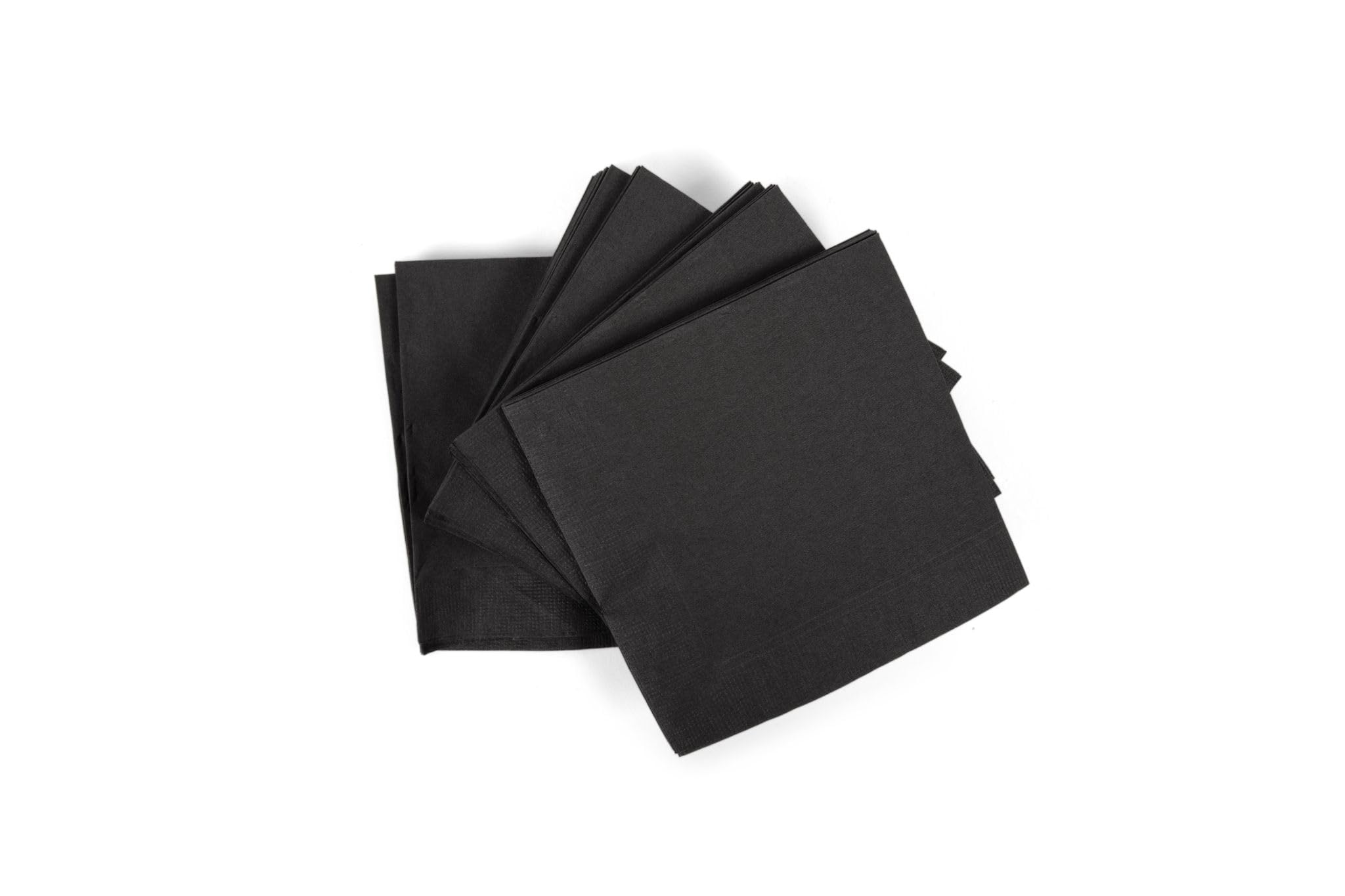 AmerCare Servilletas negras para bebidas, 24 x 24 cm, caja de 1000 unidades