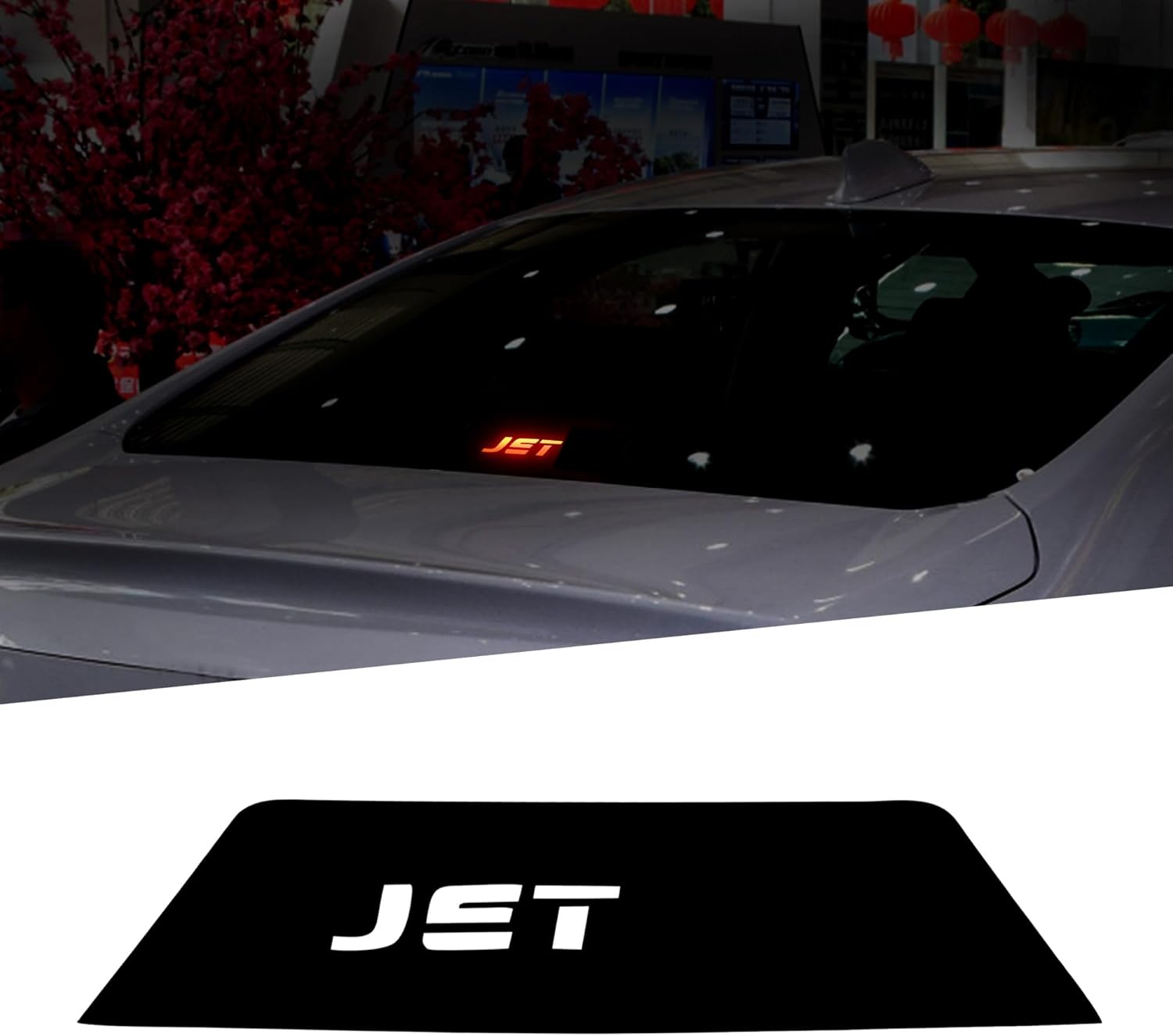 Amazon.com: TOMALL Car High Brake Light Decal, Glossy Black, Vinyl ...