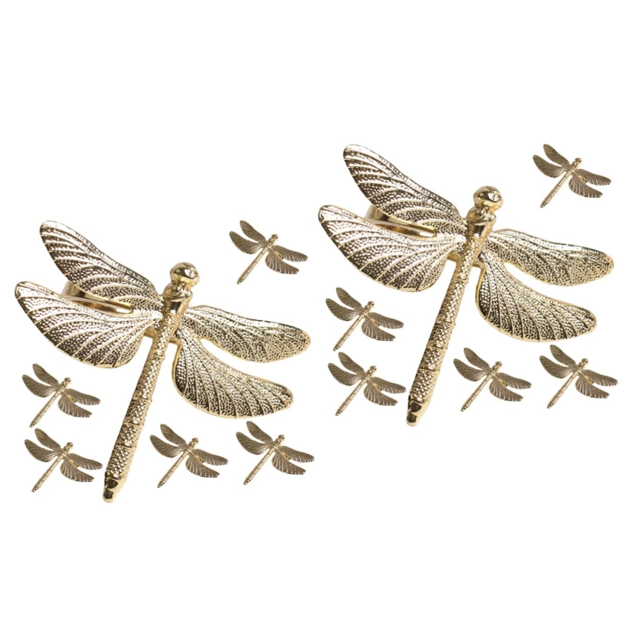 Ciieeo 12stücke Teiliges Dragonfly Serviettenringe Aus Elegante Tischdekoration Für Hochzeiten Feste Und Familienfeiern Robuste Serviettenhalter Für Restaurants Und Zuhause