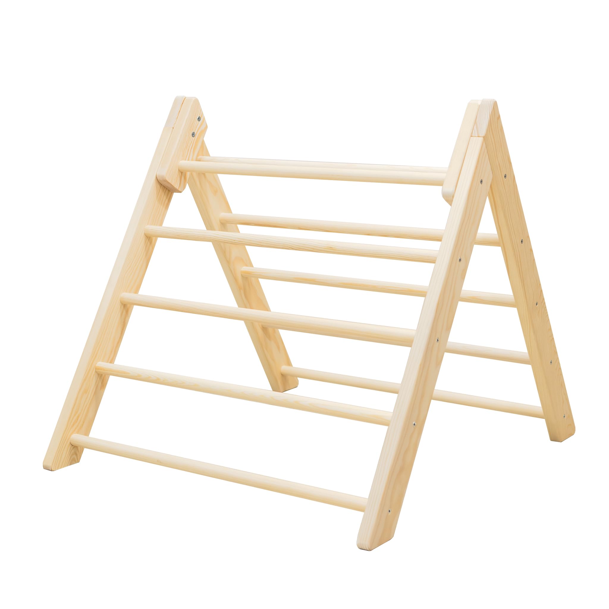 Triángulo Pikler Montessori Plegable HECHO EN ESPAÑA Escalera de Juguete para Bebés y Niños Diseño Funcional en Madera Maciza. Triángulo Escalada y Aprendizaje Montessori (Altura 59cm)