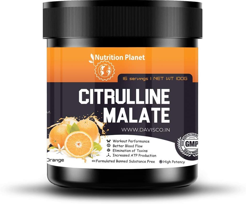 Citrulline Malate, Orange, 100g