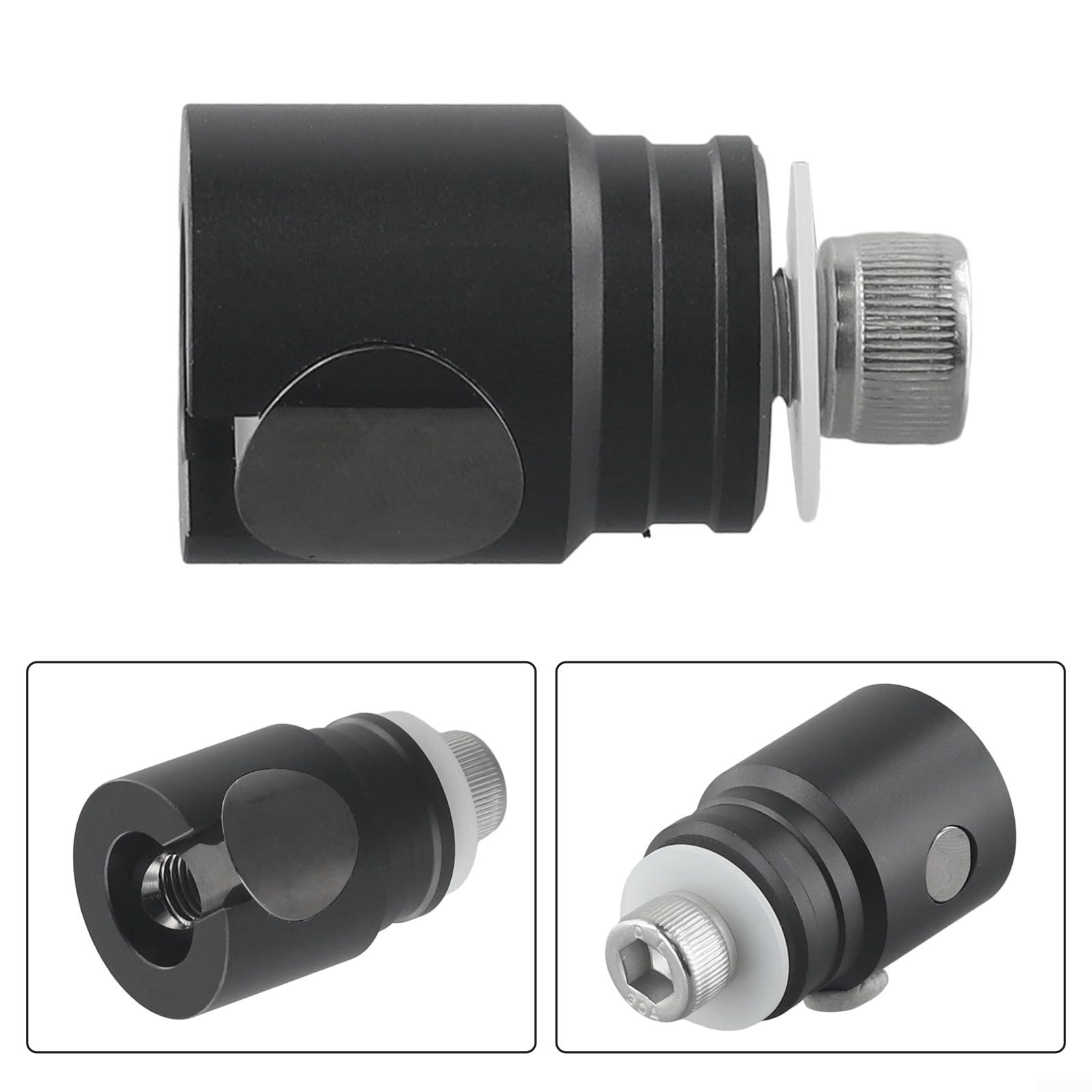 DAZZLEEX Adaptateur d'amortisseur - Stabilisateur de tir à l'arc - Déconnexion rapide - Adaptateur de tige d'équilibre - Équipement de tir à l'arc composé (A)