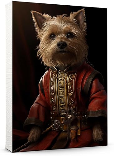 Miniatura 1032 de Thuan Chow Chow Retrato de mascota con disfraz real de perro en un disfraz retrato de perro con vestimenta Retrato medieval de mascota retrato