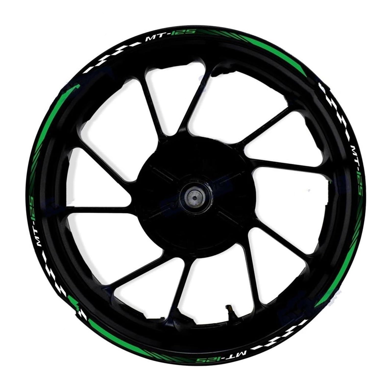 Motorcycle for Yamaha MT-125 MT125 Wheel Stickers Night Reflective Rim(Color19)