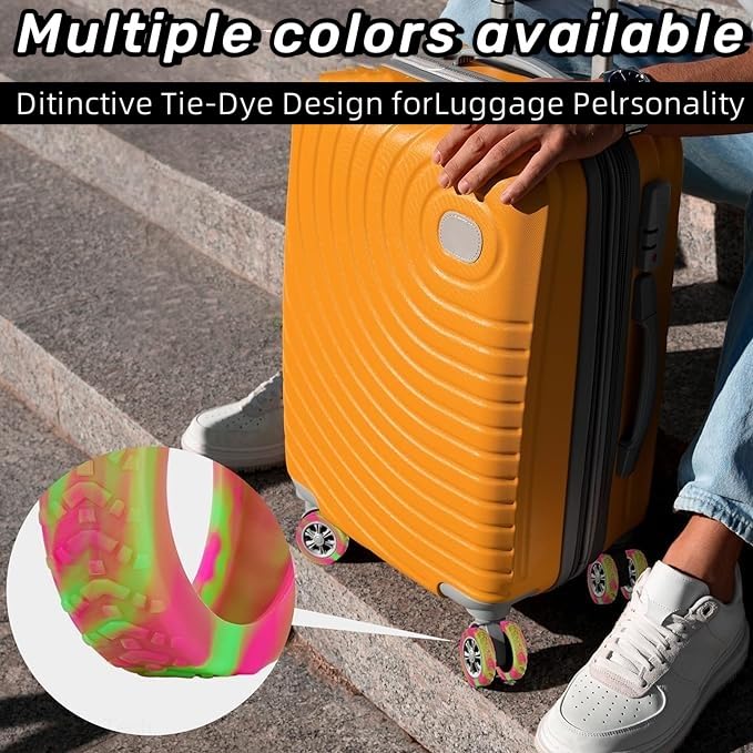 BEL-Housse de protection pour roues de valise 8 pièces bagages valise