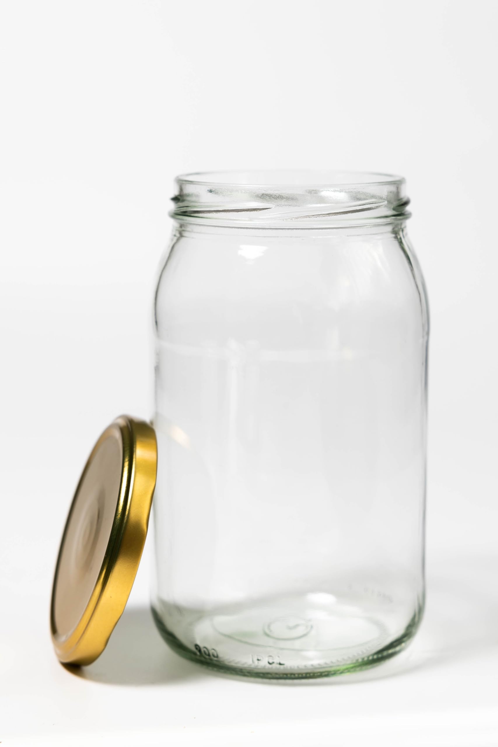 Einmachgläser 900 ml mit Schraubdeckel TO82 (82 mm) – 112 Einweckgläser mit Deckel zum Einkochen und Einlegen – Vorratsgläser für Marmelade, Honig und Gurken