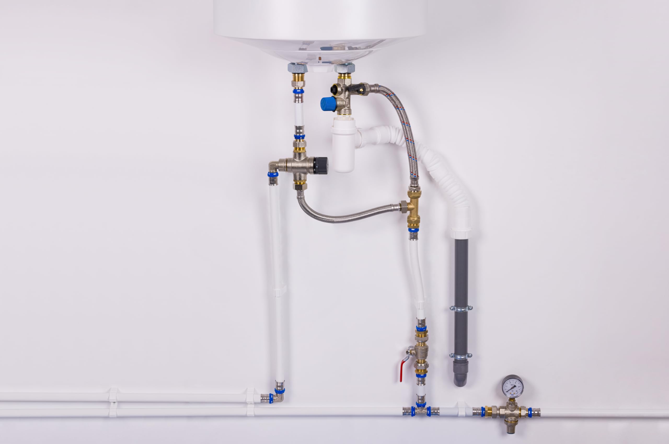 Groupe de sécurité droit norme NF 20x27 (3/4) siège inox anti corrosion chauffe eau/cumulus NOYON & THIEBAULT