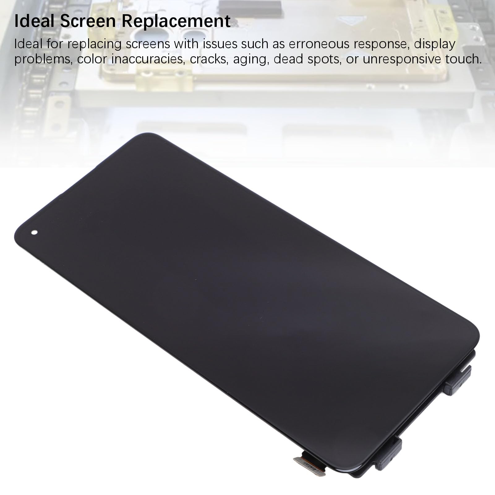 Cryfokt Bildschirmaustausch, 6,55-Zoll-Display mit Einer Auflösung von 2400 X 1080, Touchscreen-Baugruppe, Digitizer-Baugruppe mit Reparatur-Toolkit für 9R-Smartphones