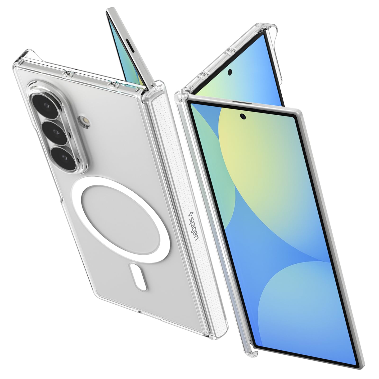 Spigen AirSkin Zero MagFit Case for Samsung Z Fold 8 Ultra, Clear White | Magsafe, Transparent, Corner Protection, Hinge Protection, Slim Fit, Wireless Charging, Poly Carbonate, Glossy-image-35