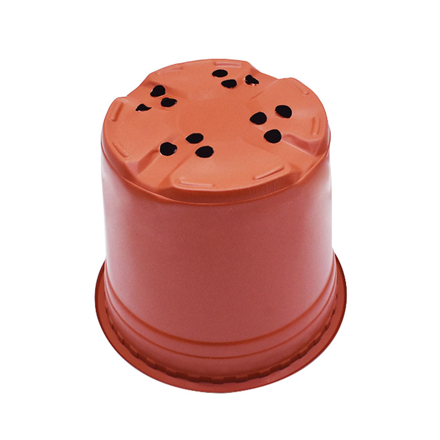 Lot de 100 pots en plastique de 20,3 cm pour plantes grasses, semis, boutures et transplantation avec trous de drainage