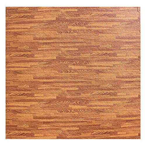 (43 pies Cuadrados/Paquete) Baldosas de Espuma de 3/4' de Espesor, tapete de Espuma Entrelazado con zas de Espuma EVA, mosaicos de Piso de Grano de Madera para gimnasios, Salas de Ejercicios