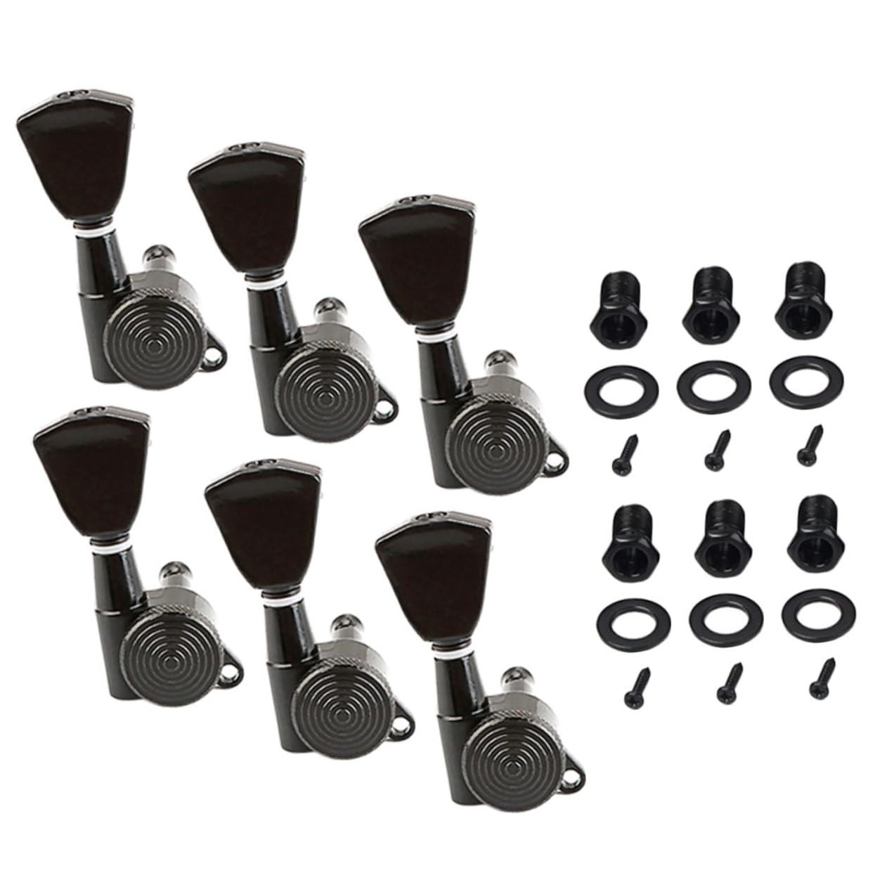 minkissy Metall-gitarrenwirbel Für Akustikgitarre Stimmwirbelwerkzeug Gitarrenzubehör Für Folk-gitarren Gitarrenstimmschlüssel-teile