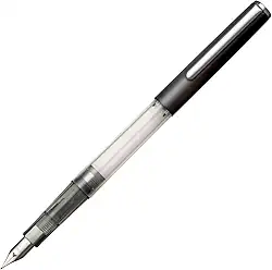 Sailor Caneta-tinteiro Neo Clear para iniciantes HighAce Ponta de aço, fina, corpo preto (11-0119-220)