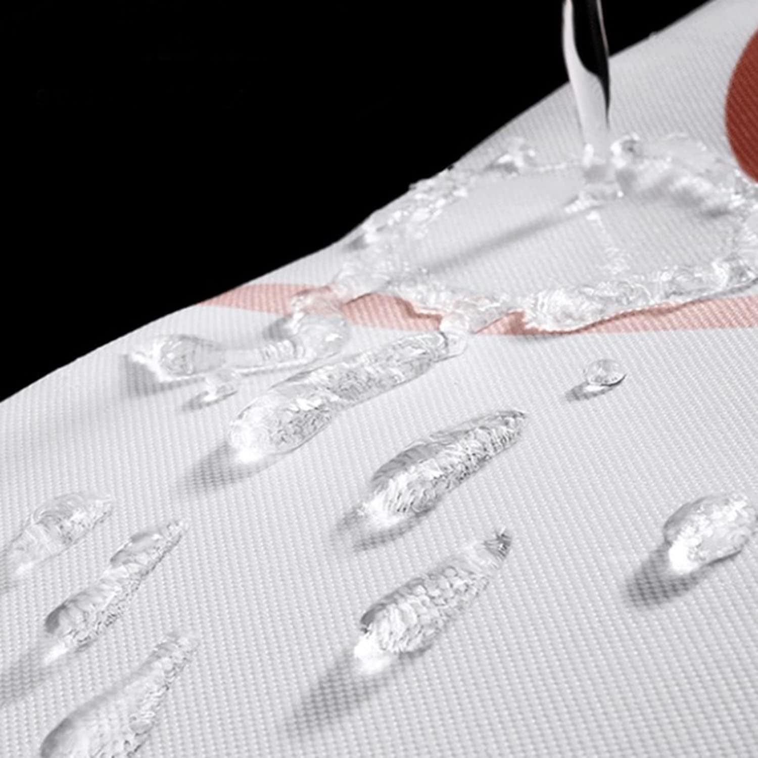 Outdoor Curtains for Patio Waterproof Outside Light Blocking Thermal Insulated Blackout Curtains with Tropical Beach Ocean Pattern for Gazebo, Pavilion, Cabana, 1 Panel, Style 18, W83 x L91