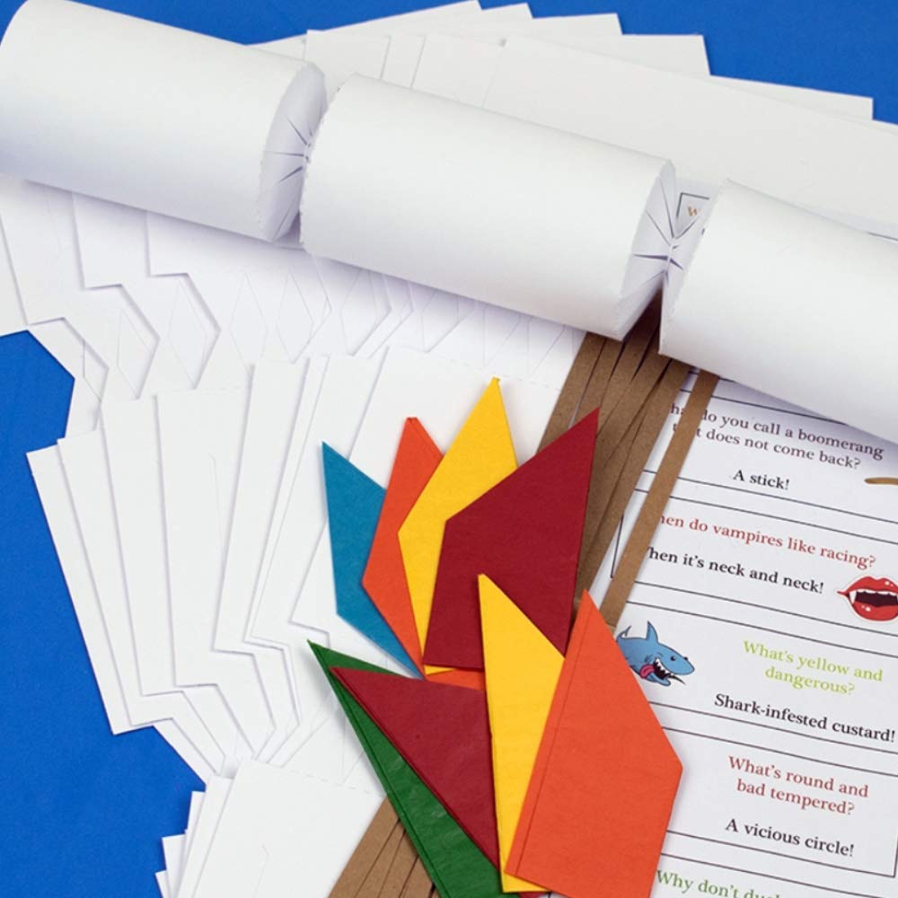 Bespoke by Crafty Capers 100 White Crackers | Basic Make & Fill Your Own | DIY Recyclable Cracker Kit
