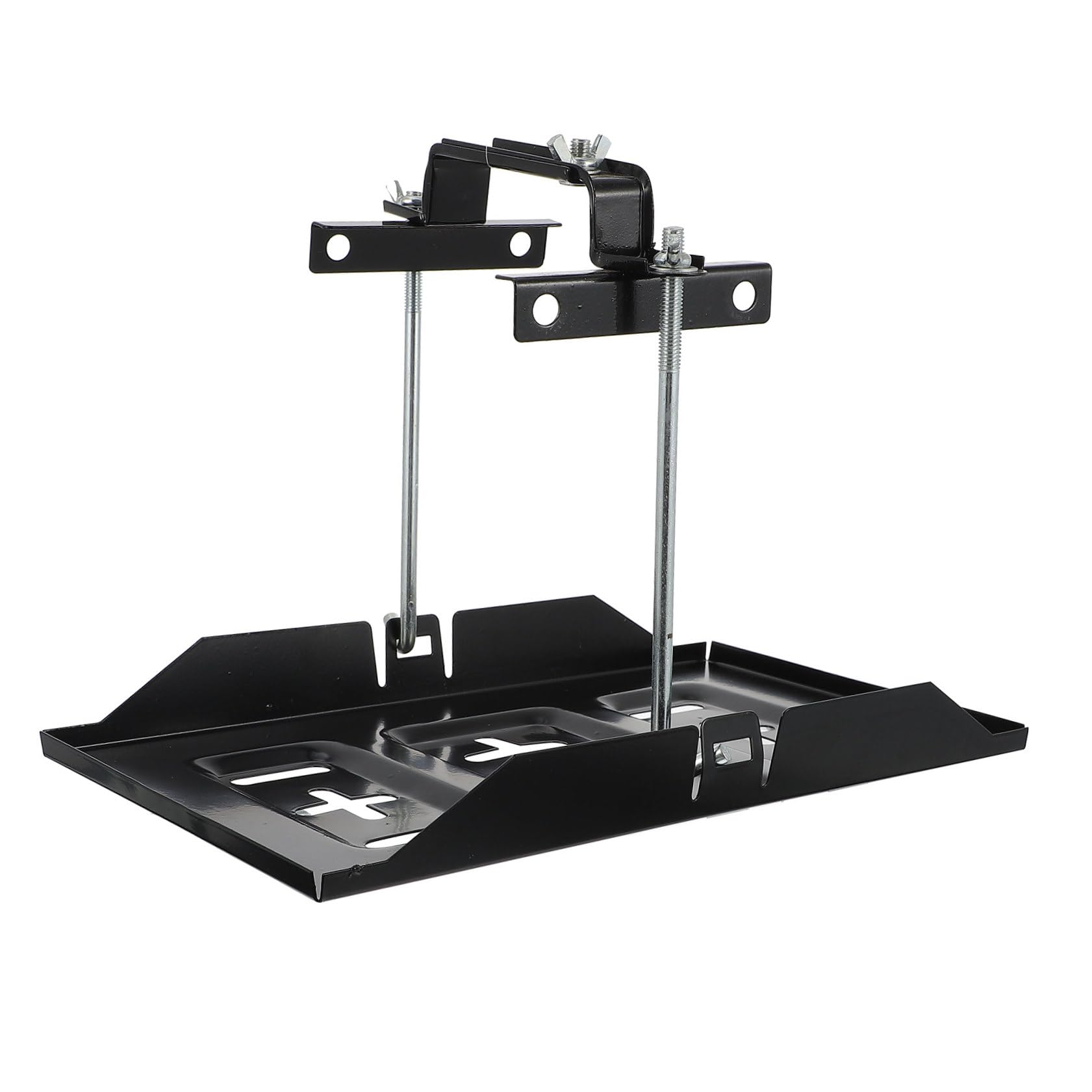 Noir Support de Batterie de Voiture 1 Set en Fer