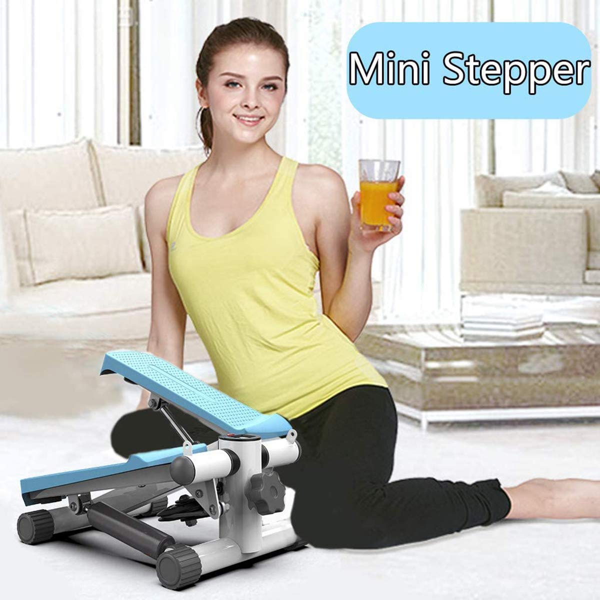 Mini Stepper Fitness Cardio Exercise Trainer Macchina Portatile Stepper per torcere Le Scale con Monitor LCD per Principianti e Professionisti