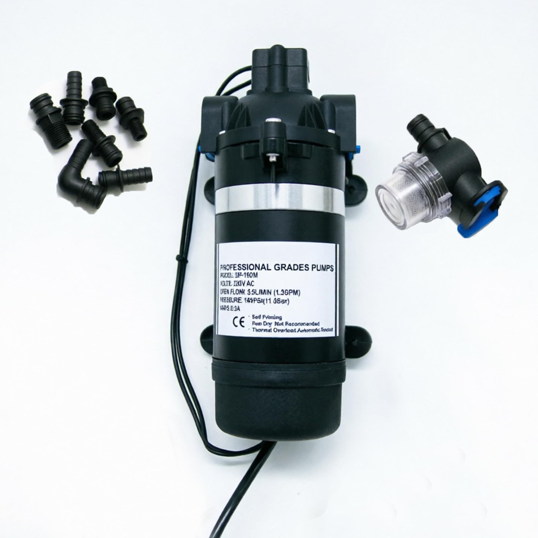 Pompa a membrana ad alta pressione DP-160M, 220 V, 11 bar, 5,5 l/min