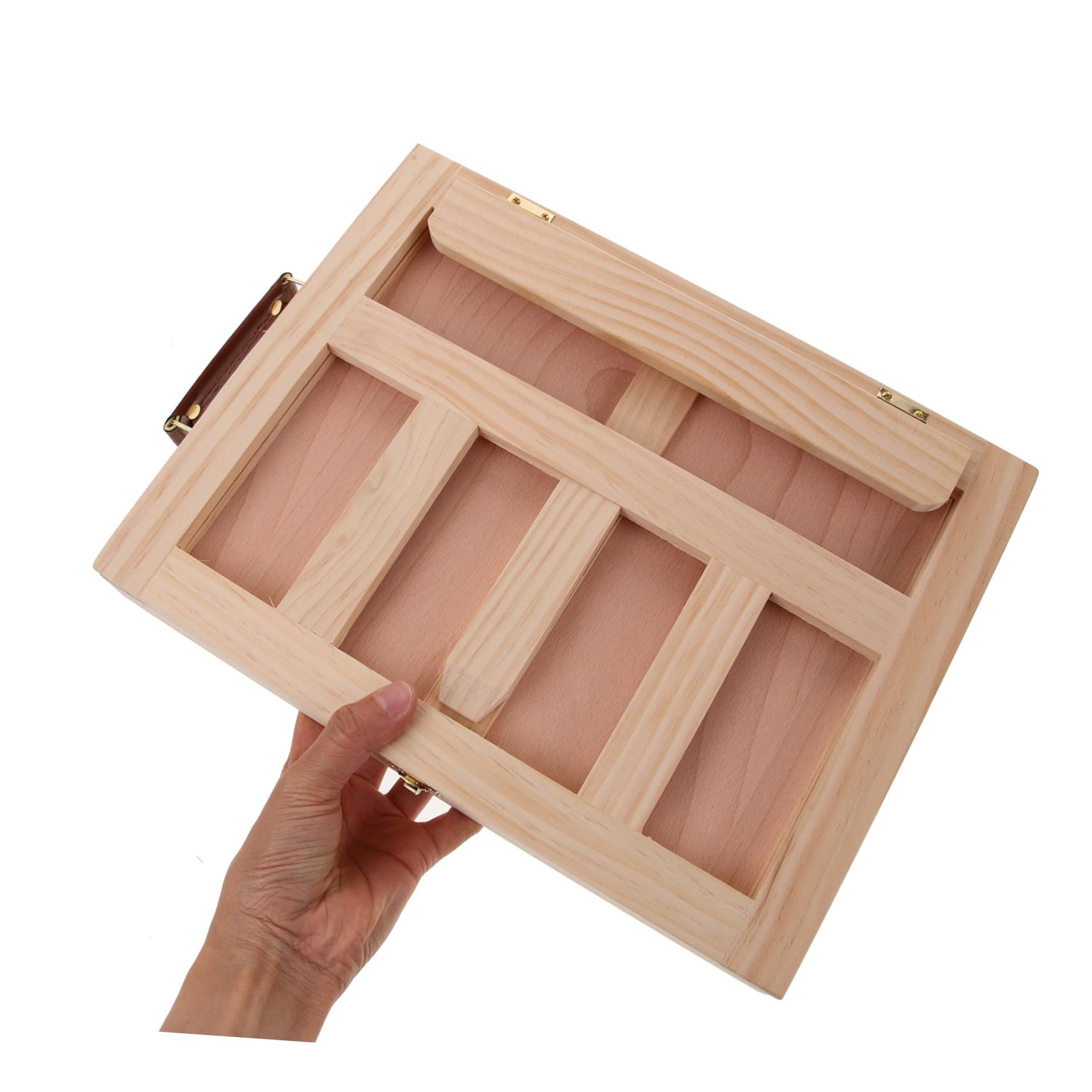 Tragbare Holz Zeichenstaffelei mit Schublade, Khaki, Leicht