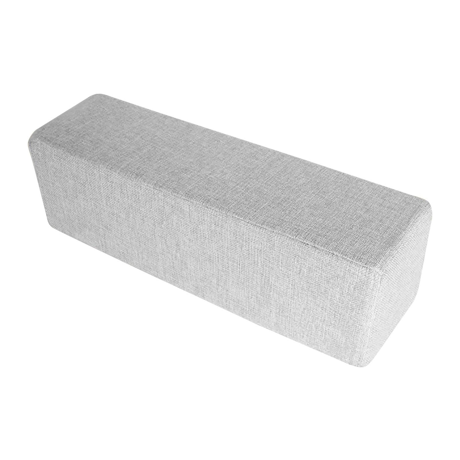 Cuscino Poggiabraccia Ergonomico Rettangolare per Divano, Versatile, Decorativo, per Poltrona E Arredamento Domestico, Grigio Chiaro