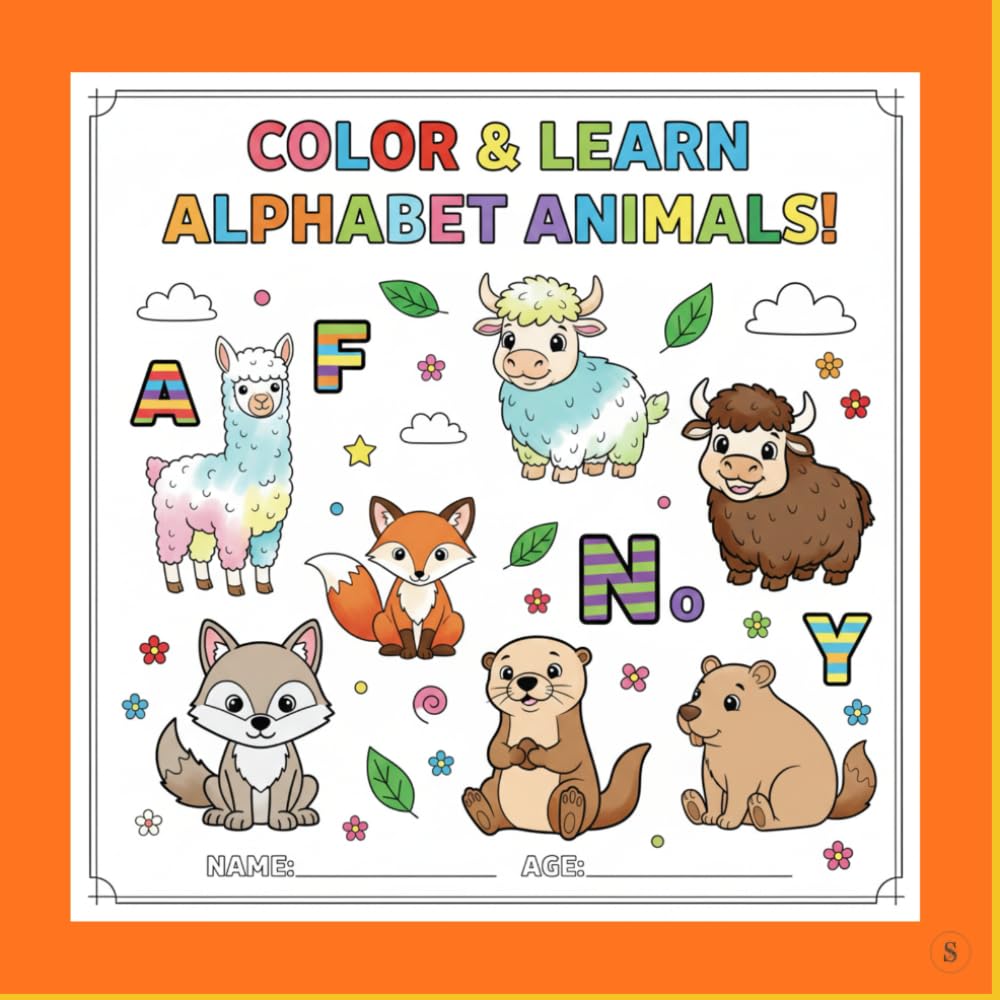 Color & Learn Alphabet Animals