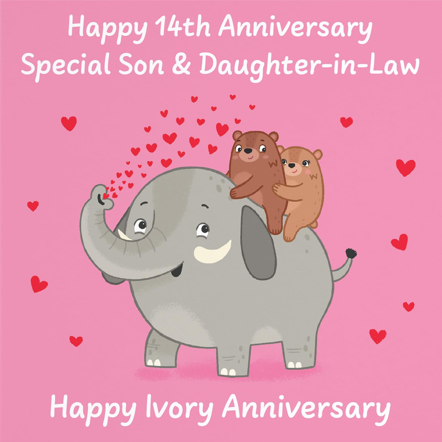 Hunts England, Son And Daughter In Law 15th Anniversary Card, Crystal Anniversary, 15 Years - Image 2