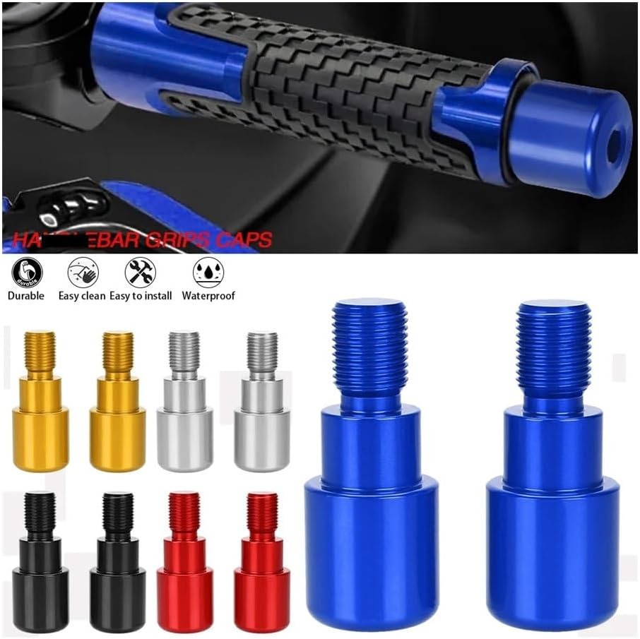 Motorcycle Handlebar End Plugs Motorcycle 7/8 Handle Bar End Weight Handlebar Grips Cap Silder for Yamaha Mt-125 Mt-07 Fz-07 Mt-09 Mt-10 Fz10 XJR 1300