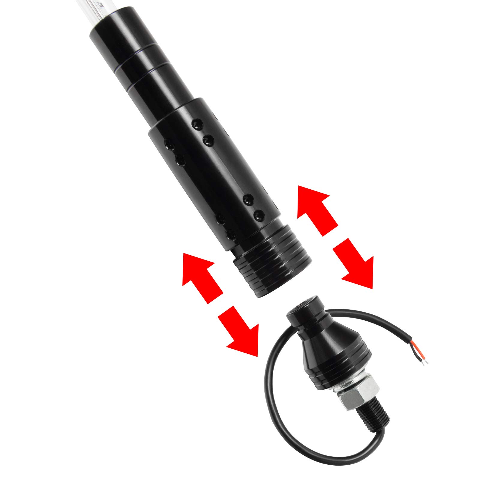 ORACLE Lighting ColorSHIFT 6ft LED Whip | Designed for ATVs, UTVs, Dirt Bikes & Other Off-Road Vehicles, 1 Whip, Part # 5782-333