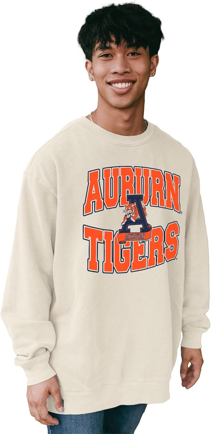 NCAA Officially Licensed Crewneck Sweatshirt Ringspun Vintage Vault Ivory