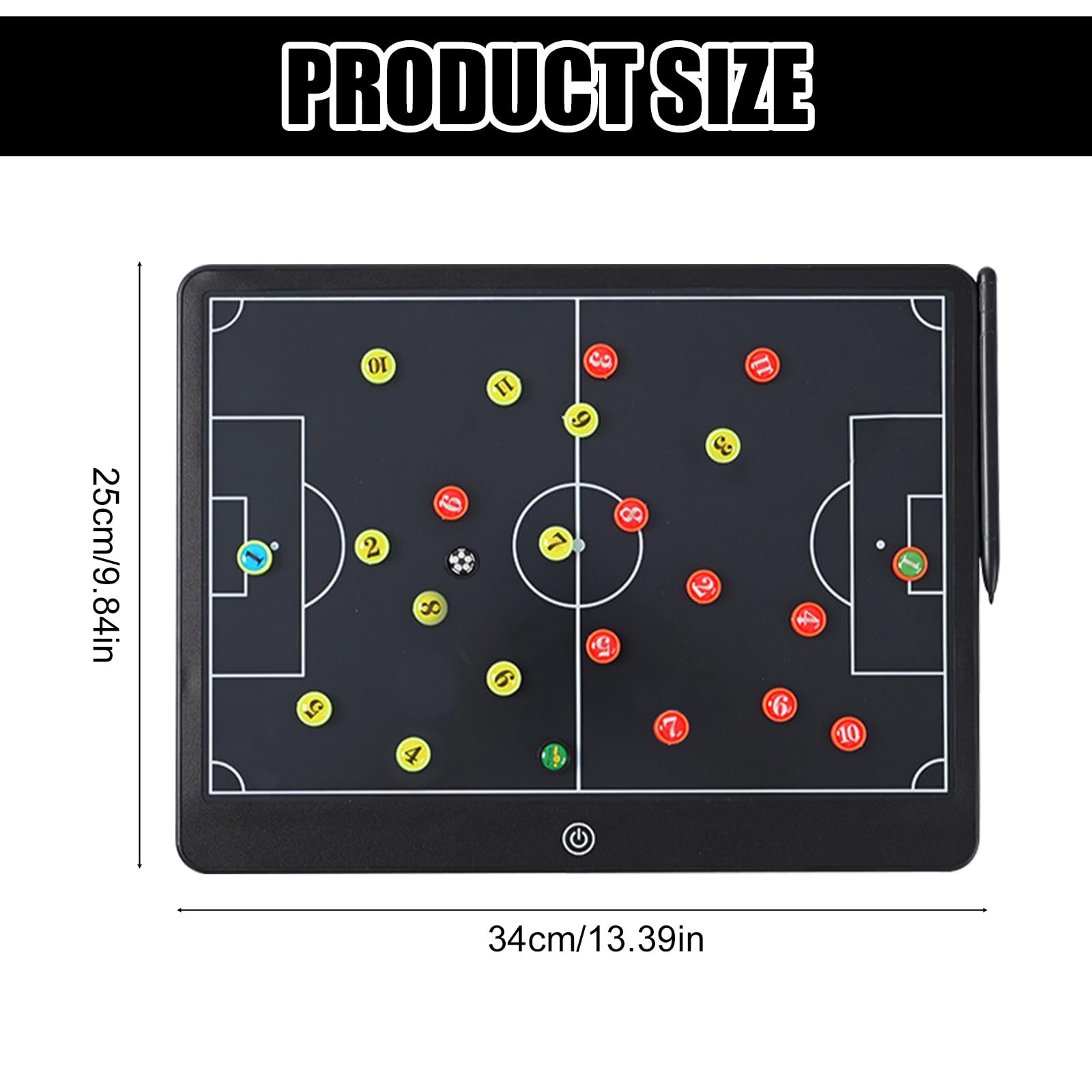 Tablero De Tácticas Electrónico Pizarra Futbol Entrenador LCD Con Pegatinas Magnéticas