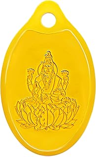 Swarnavarsham 24K (999) Yellow Gold Oval Laxmi Pendant 2 Gram