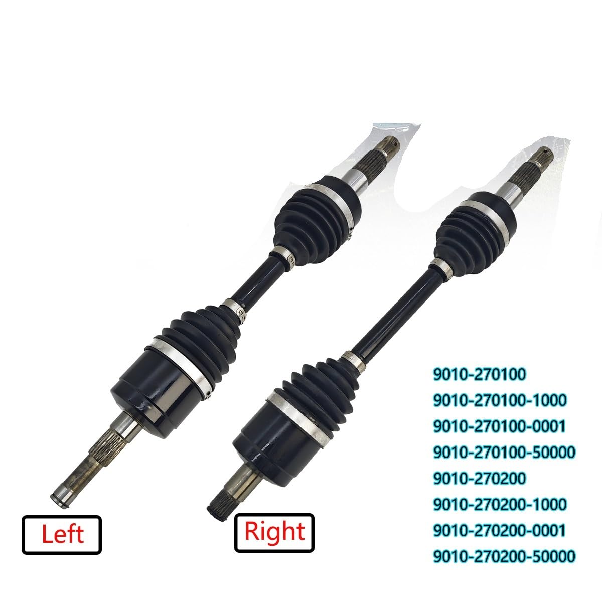 Eje de transmisión CV Delantero for CF ATV CF500 500 X5 CF625 600 CF800 800 X8 9010-270100-50000 9010-270200-50000 | RIGHT